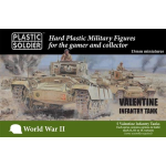 Plastic Soldier British/Soviet Valentine Infantry Tank (5 per scatola)