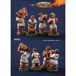 Baueda Roman Legionaries in fatigue dress removing rocks and soil (8 figures)