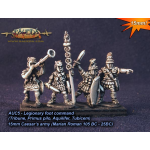 Baueda Roman Legionary Foot Command Tribune, Primus Pilo, Aquilifer, Tubicines (8 figures)