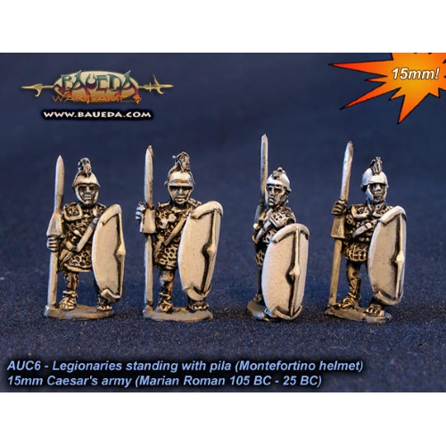 Baueda Roman Legionaries standing with pila (8 figures)