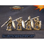 Baueda Roman Legionaries throwing pila Montefortino helmet (8 figures)