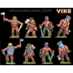 Baueda Viking Berserks and Ulfhednar (8 figures)