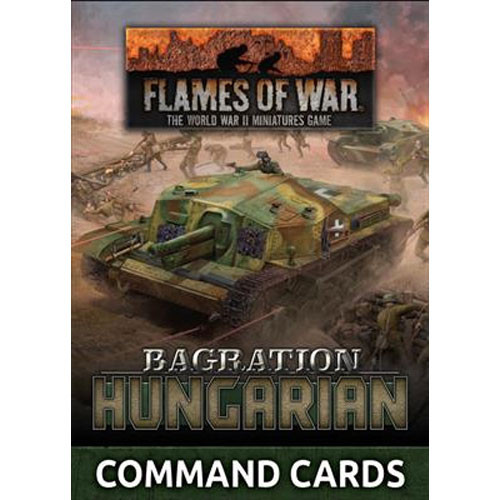 Flames of War Bagration Hungarian Command Cards (33x Cards)