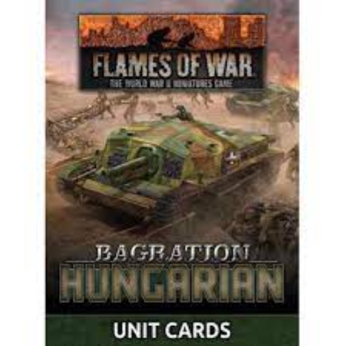 Flames of War Bagration Hungarian Unit Cards (37x Cards)