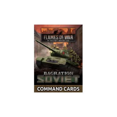 Flames of War Bagration Soviet Command Cards
