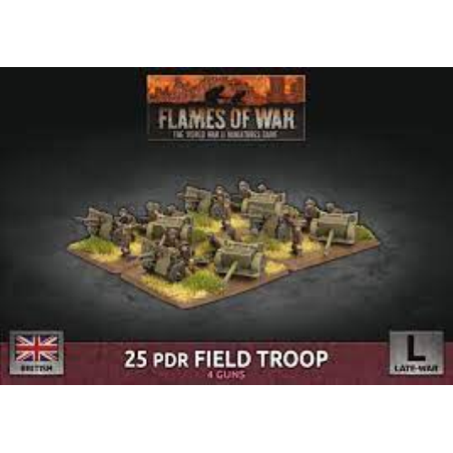 Flames of War 25pdr Field Troop (Plastic)