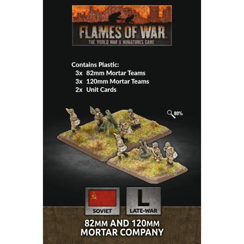 Flames of War 82mm and 120mm Mortar Company