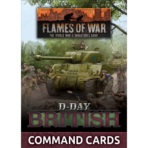 Flames of War D-Day British Command Cards (x47 cards)