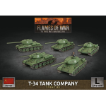 Flames of War T-34 Tank Company (x5 plastic)