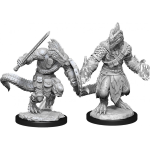 D&D Miniature - Lizardfolk Barbarian & Lizardfolk Cleric