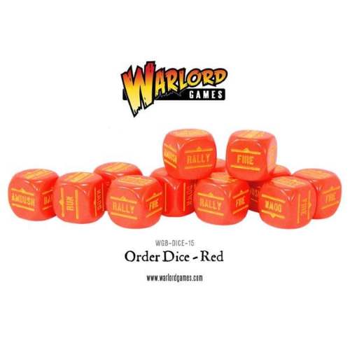 Bolt Action Order Dice Red (12)
