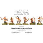 French Indian War Woodland Indians with Bow
