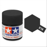 Tamiya Color X-18 Semi Gloss Black (10ml)