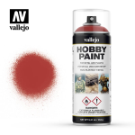 Vallejo Hobby Paint Primer Spray Acrilico Scarlet Red 400ml