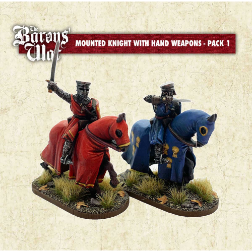 Barons' War Mounted Knights with Hand Weapons 1