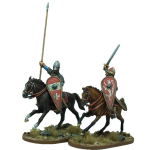 Mounted Norman Warlord and Bannerman