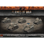 Flames of War M3 Stuart Tank Company (x5 plastic)