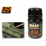 AK Interactive Wash Dark Brown for Green Vehicles 35ml