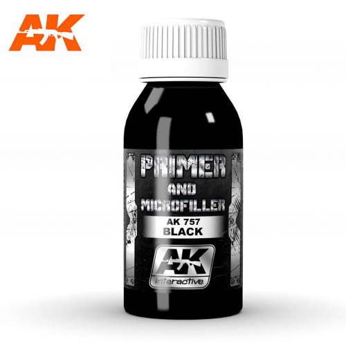 AK Interactive Primer and Microfiller Black 100ml