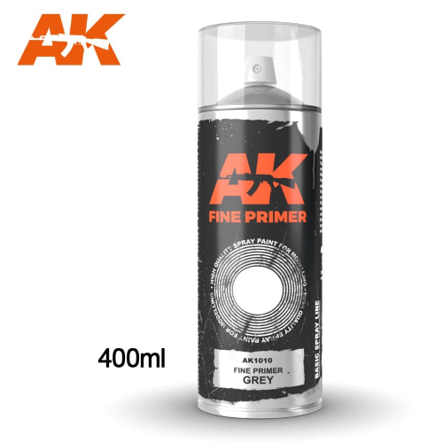 AK Interactive Fine Primer Grey Spray 400ml
