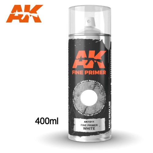 AK Interactive Fine Primer White Spray 400ml