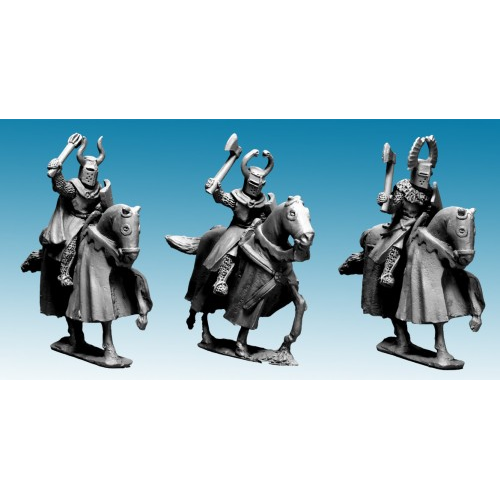 Crusader Miniatures Mounted Teutonic Knight with Axes and Maces