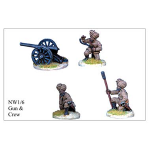 Wargames Foundry British Colonial Indian Gun and 3 Crew