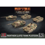 Flames of War Panther (Late) Tank Platoon/Jadpanther (8.8cm) Tank-Hunters (5 Plastic)