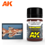 AK Interactive Paneliner for Sand and Desert Camouflage 35ml