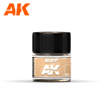 AK INTERACTIVE: Buff 10ml colore acrilico lacquer REAL COLOR