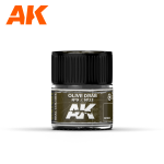 AK INTERACTIVE: Olive Drab Nº9/Nº22 10ml colore acrilico lacquer REAL COLOR