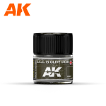 AK INTERACTIVE: S.C.C. 15 Olive Drab 10ml colore acrilico lacquer REAL COLOR