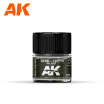AK INTERACTIVE: Grün-Green RAL 6007 10ml colore acrilico lacquer REAL COLOR