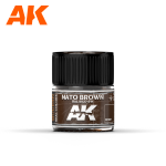 AK INTERACTIVE: Nato Brown RAL 8027 F9 10ml colore acrilico lacquer REAL COLOR