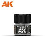 AK INTERACTIVE: Nato Black RAL 9021 F-9 10ml colore acrilico lacquer REAL COLOR