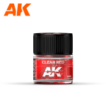 AK INTERACTIVE: Clear Red 10ml colore acrilico lacquer REAL COLOR