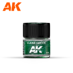AK INTERACTIVE: Clear Green 10ml colore acrilico lacquer REAL COLOR