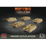 Flames of War Panzer IV/70 Tank Platoon (x5 Plastic)