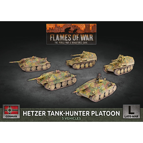 Flames of War Hetzer/Marder Tank Hunter Platoon (x5 Plastic)