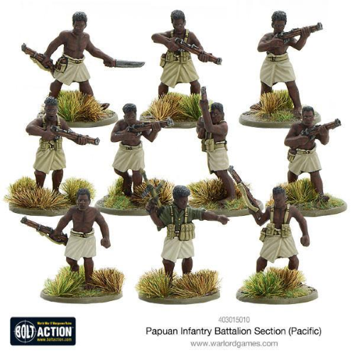 Bolt Action Papuan Infantry Battalion Section (Pacific)
