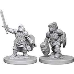 D&D Miniature - Dwarf Paladin Female