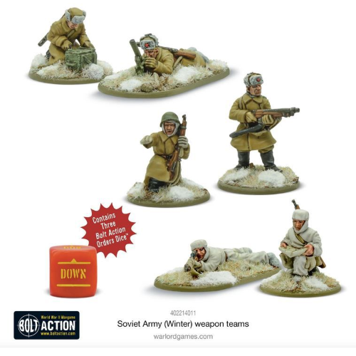 Bolt Action Soviet Army (Winter) Weapons Teams 