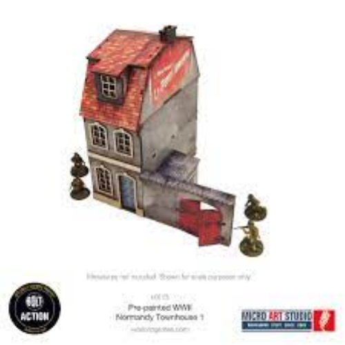Bolt Action Pre-Painted WW2 Normandy Townhouse 1