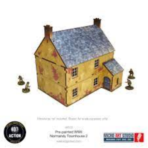 Bolt Action Pre-Painted WW2 Normandy Townhouse 2