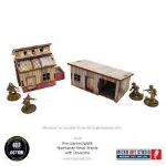 Bolt Action Pre-Painted WW2 Normandy Small Sheds with Dovecote