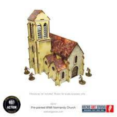 Bolt Action Pre-Painted WW2 Normandy Church