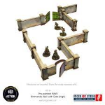 Bolt Action Pre-Painted WW2 Normandy Walls with Gate (High)