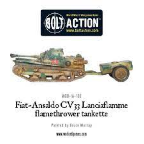Bolt Action Fiat-Ansaldo CV33 Lanciafiamme Flamethrower Tankette