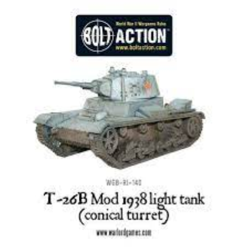 Bolt Action Soviet T-26b Mod 1938 Light Tank (Conical Tower)