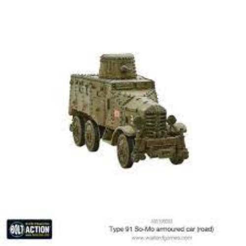 Bolt Action Japanese Type 91 So-Mo Armoured Car (Road)